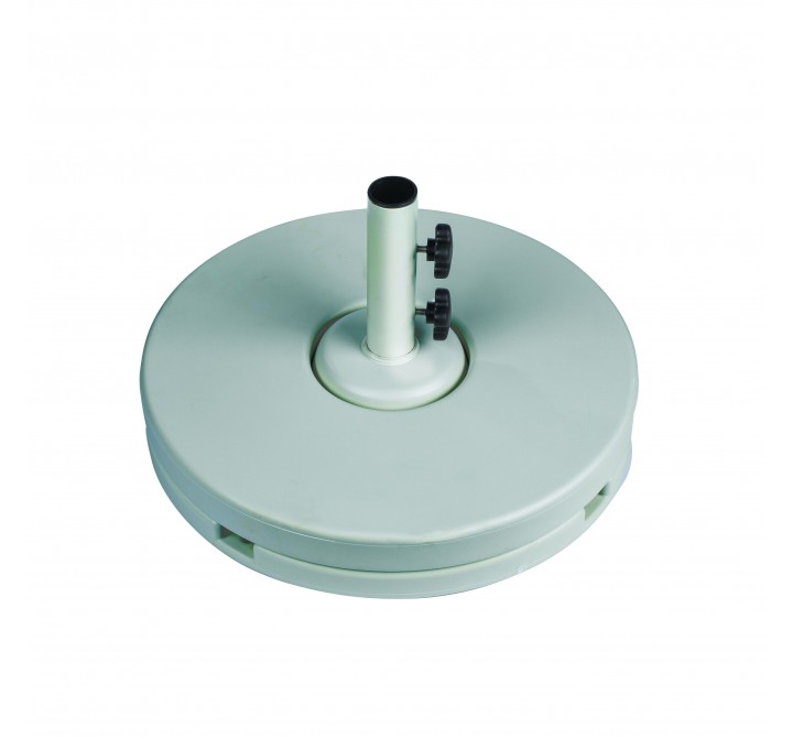 70 pound - 20" Diameter Resin Coated Concrete Base - Silver Mist