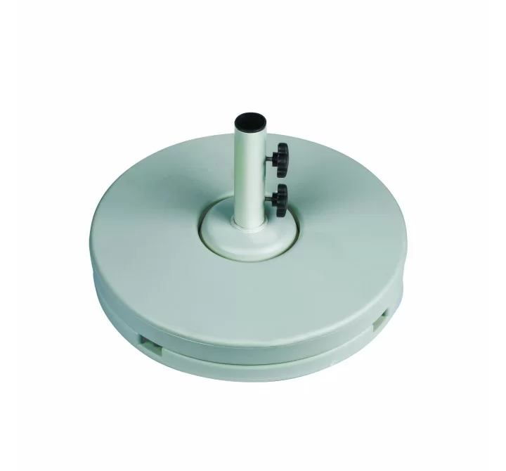70 pound - 20" Diameter Resin Coated Concrete Base - Silver Mist
