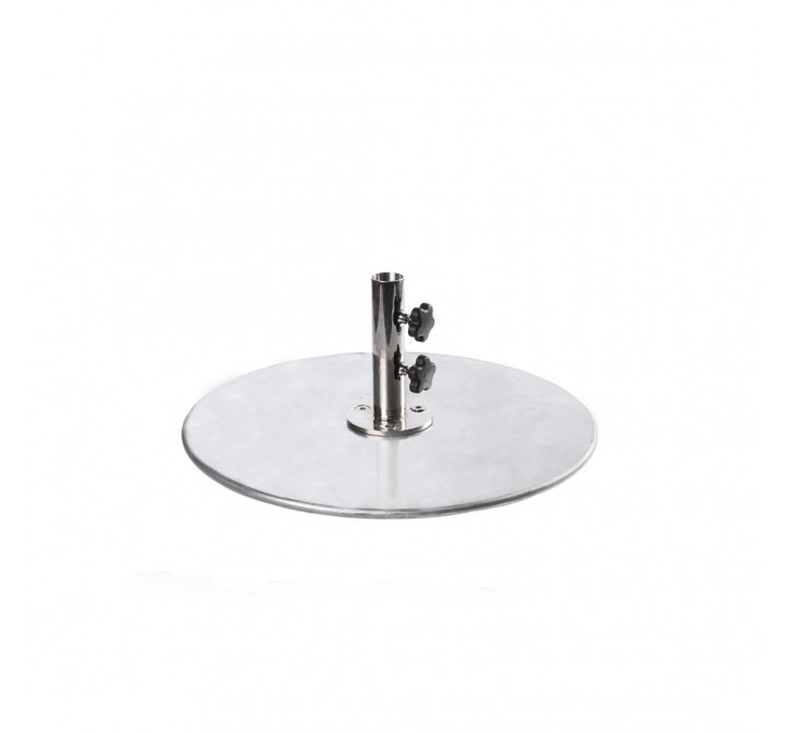 70 Pound - 24" Diameter Galvanized Steel Plate Umbrella Base