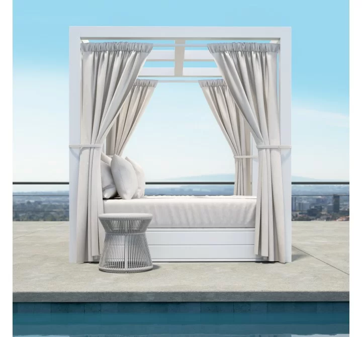 Newport Resort King Daybed in Canvas Natural, No Welt - Lifestyle