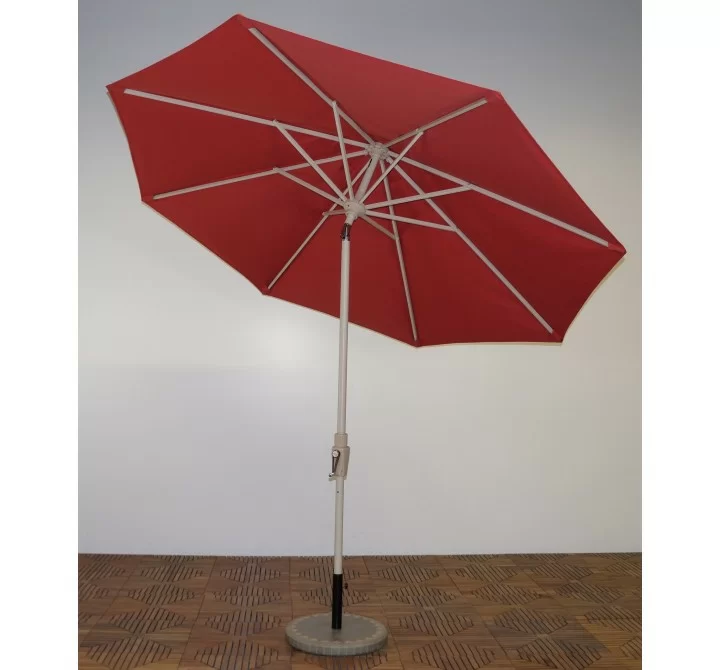 Shade Trends 9' x 8 Rib Premium Market Umbrella - Paprika Outdura