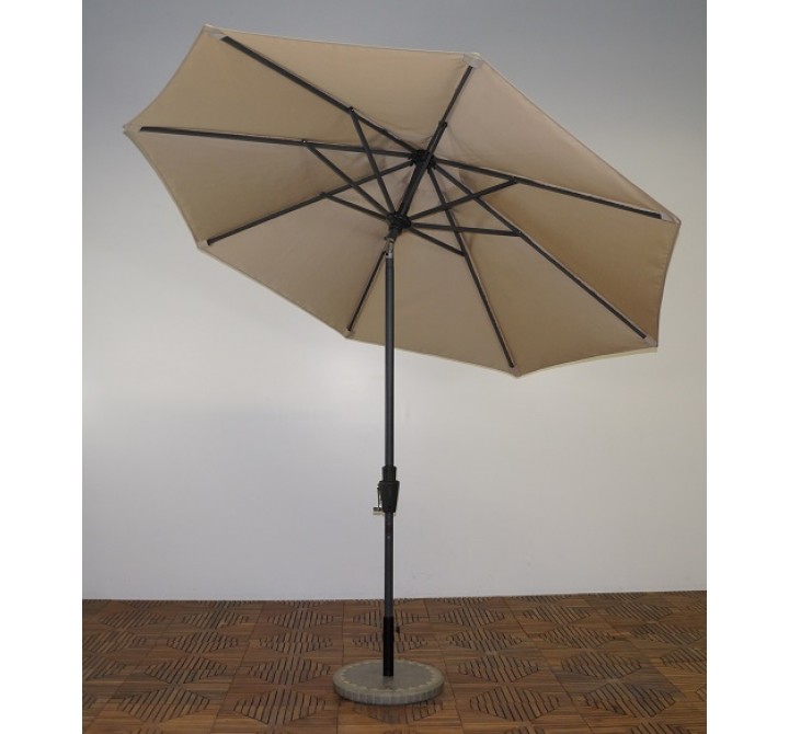 Shade Trends 9' x 8' Rib Premium Market Umbrella - Kona
