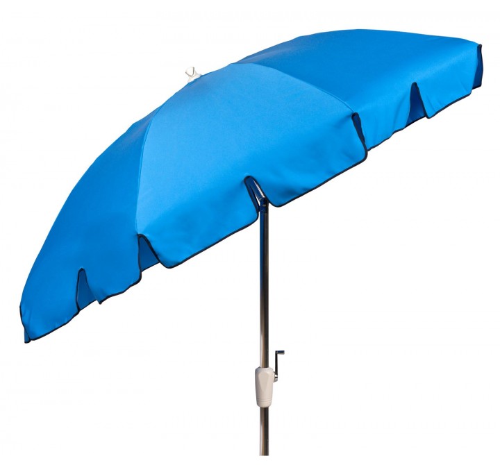 Woodard 9' Teak Market Umbrella