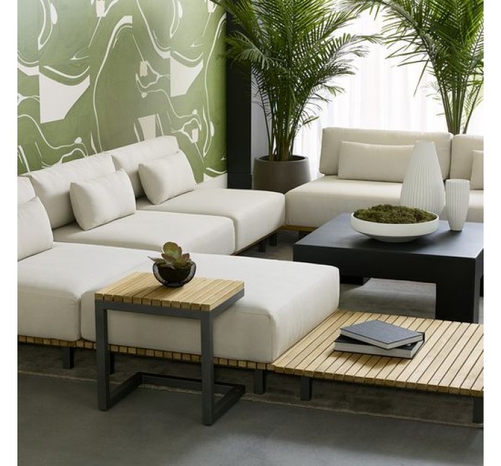 Sunpan Geneve Modular Ottoman in Palazo Cream - Lifestyle