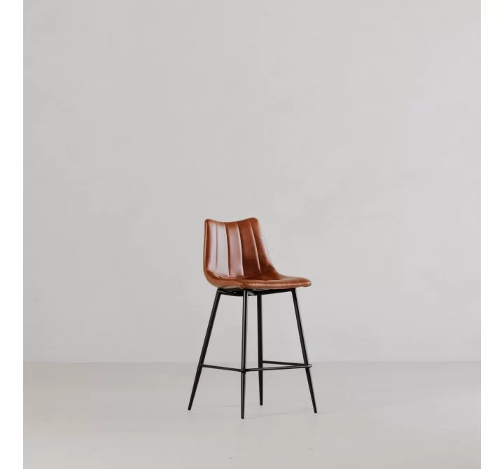 Moe's Home Collection Alibi Barstool in Brown - Set of Two - Lifestyle
