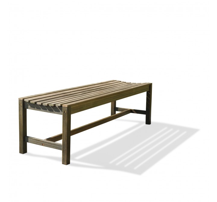 Renaissance Eco-friendly 5-foot Backless Outdoor Hand-scraped Hardwood Garden Bench