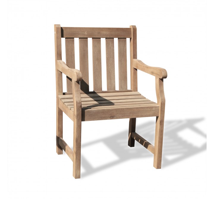 Renaissance Eco-friendly Outdoor Hand-scraped Hardwood Garden Arm Chair