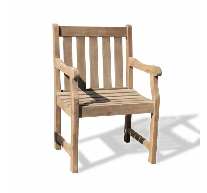 Renaissance Eco-friendly Outdoor Hand-scraped Hardwood Garden Arm Chair