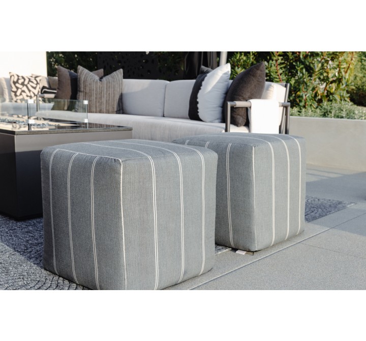 Sunset West 48" Square Coffee Table/Ottoman in Heritage Granite