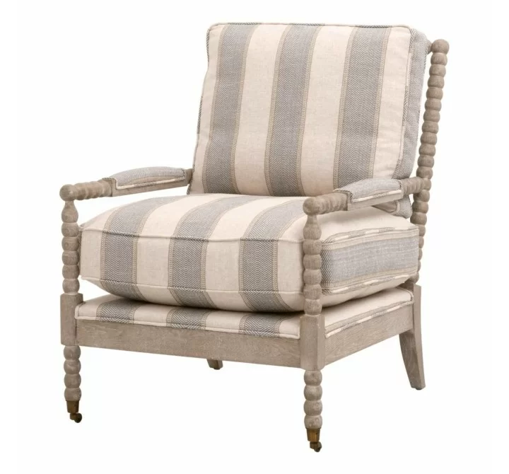 Essentials for Living Rouleau Club Chair - Front Side Angle