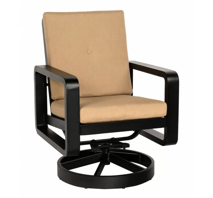 Woodard Vale Swivel Rocking Dining Armchair