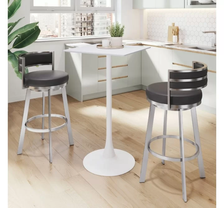 Valleta Bar Table in White- Lifestyle 1