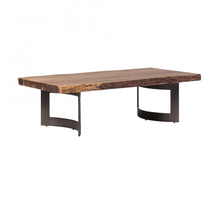 Moe's Home Collection Bent Coffee Table Smoked - Front Side Angle