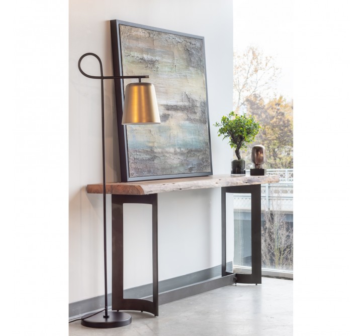 Moe's Home Collection Bent Console Table, Smoked - Lifestyle