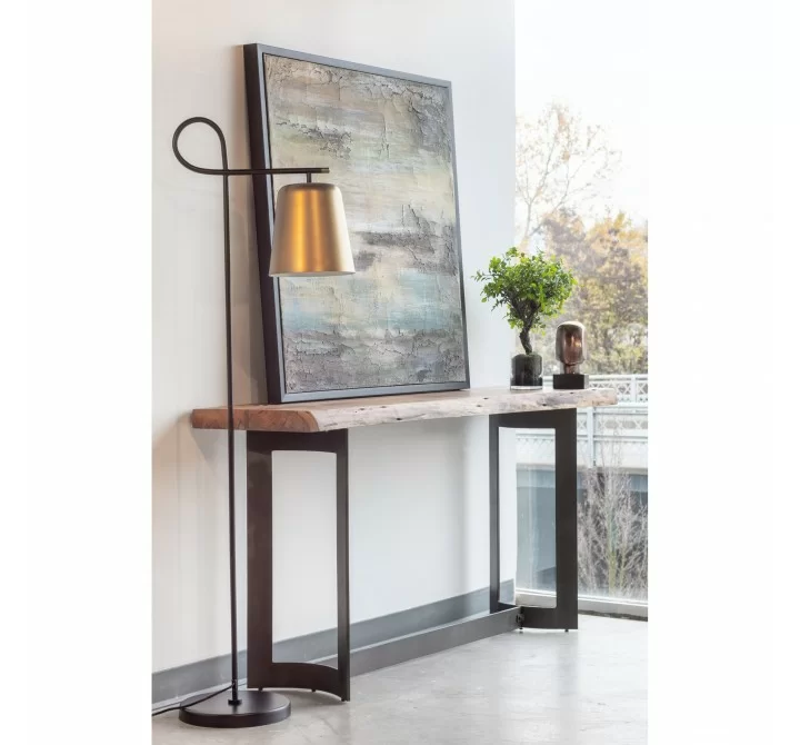 Moe's Home Collection Bent Console Table, Smoked - Lifestyle
