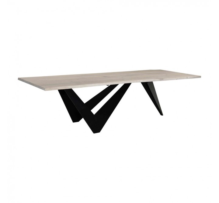 Moe's Home Collection Bird Large Dining Table - Front Side Angle