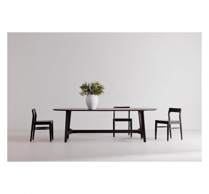 Moe's Home Collection Trie Dining Table Small / Large Dark Brown - Lifestyle