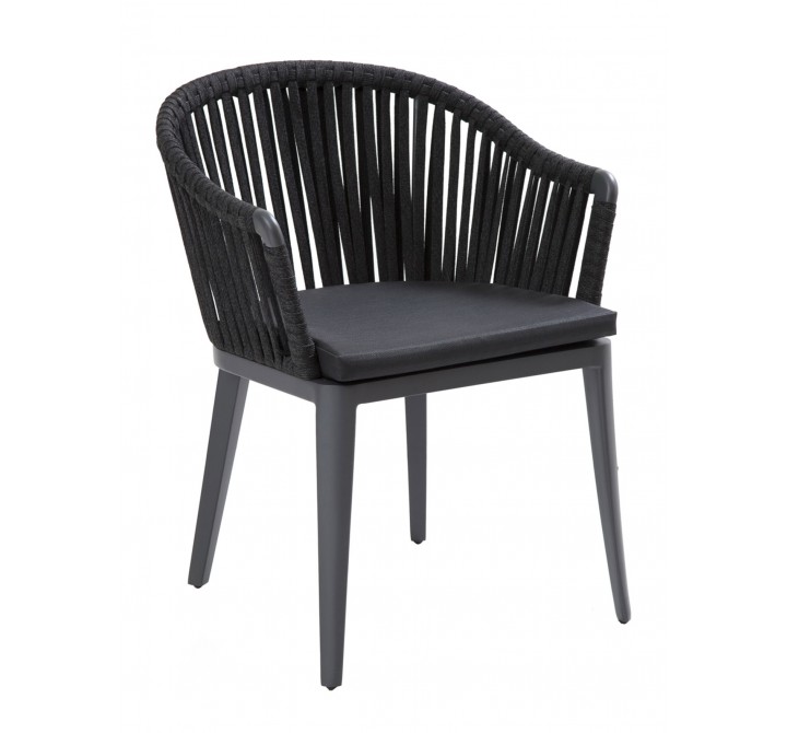 Vero Beach Armchair  - Front - Black Cushion