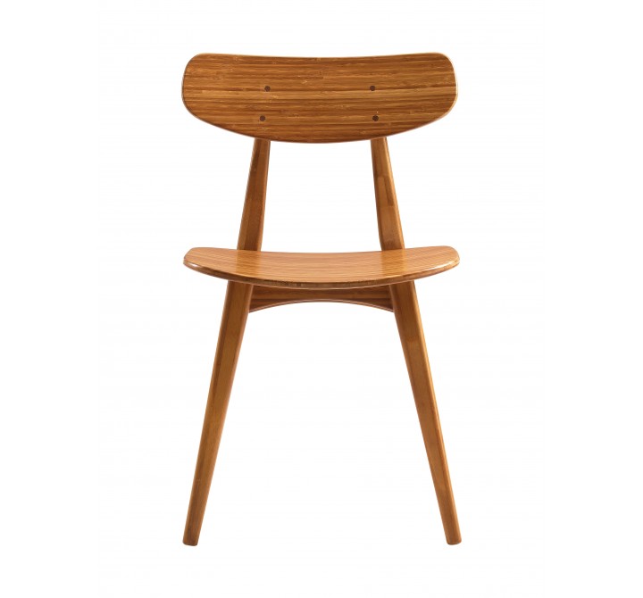 Greenington Cassia Dining Chair, Amber, (Set of 2), Front Angle
