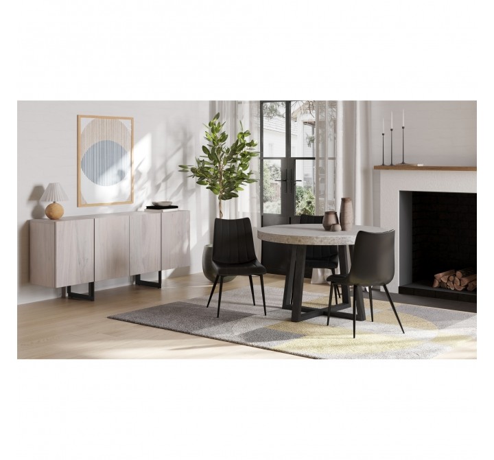 Moe's Home Collection Vault Dining Table - White - Lifestyle