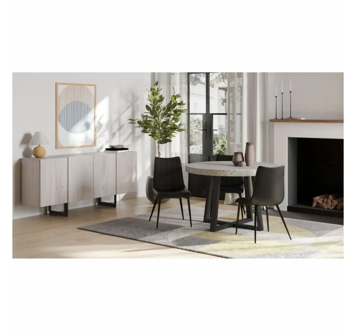 Moe's Home Collection Vault Dining Table - White - Lifestyle