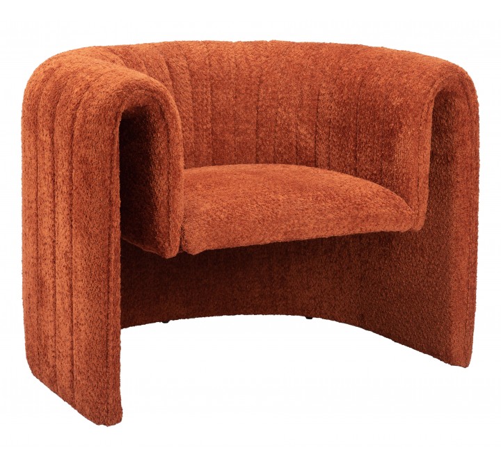 Viana Accent Chair Burnt Orange - Angled
