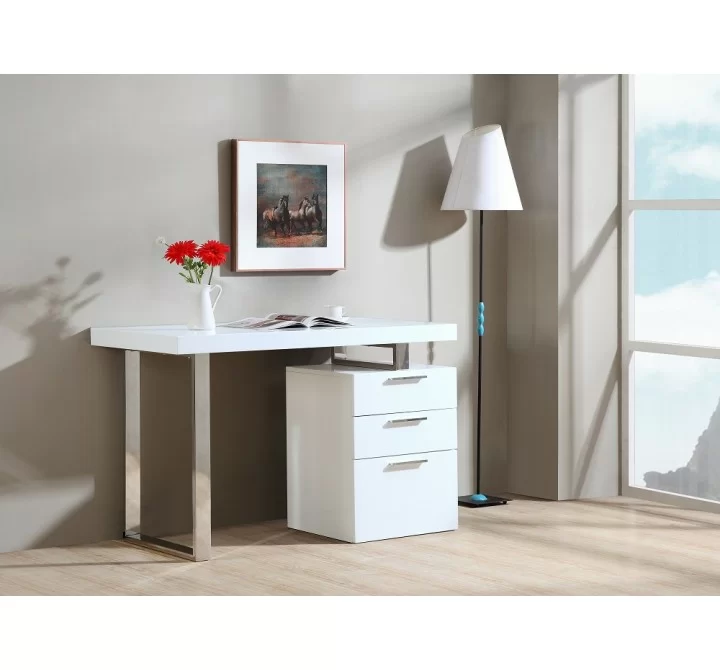 J&M Furniture Vienna Desk In White