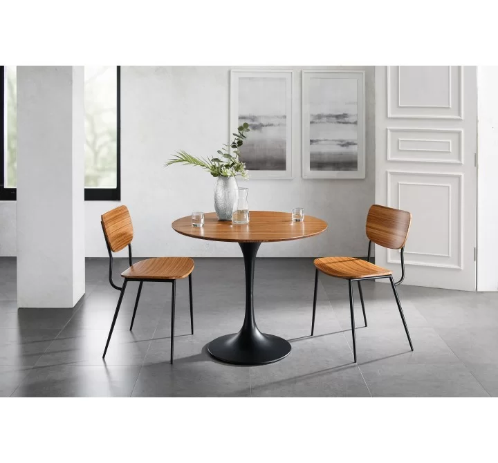 Greenington Soho 36" Round Table Amber - Lifestyle