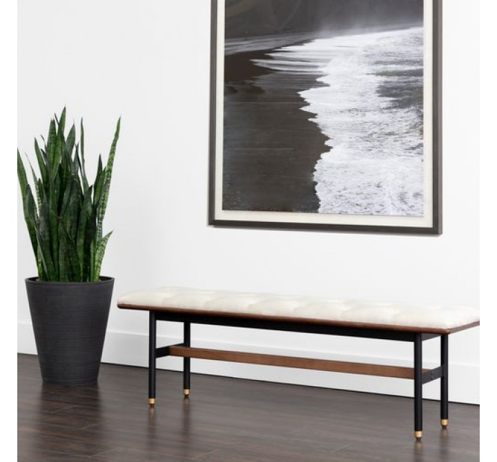 Sunpan Staten Bench Vienna Cream - Lifestyle