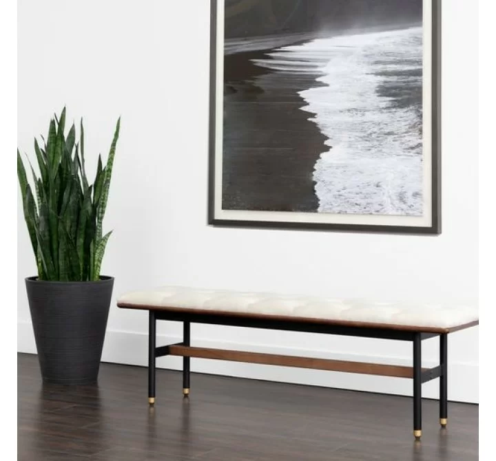 Sunpan Staten Bench Vienna Cream - Lifestyle