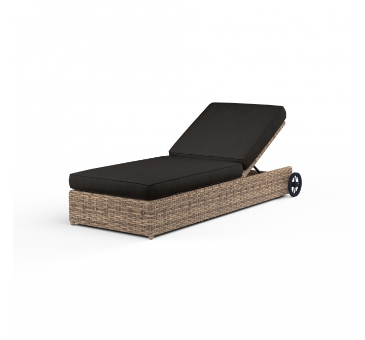 Havana Adjustable Chaise in Spectrum Carbon w/ Self Welt - Front Side Angle