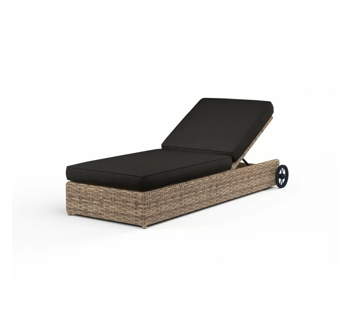 Havana Adjustable Chaise in Spectrum Carbon w/ Self Welt - Front Side Angle