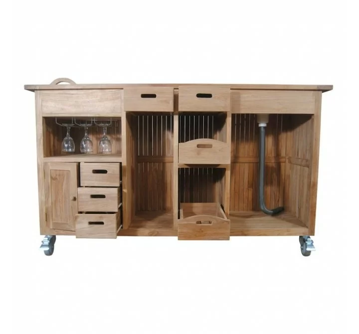 Anderson Teak Safari Bar Table-front view 1