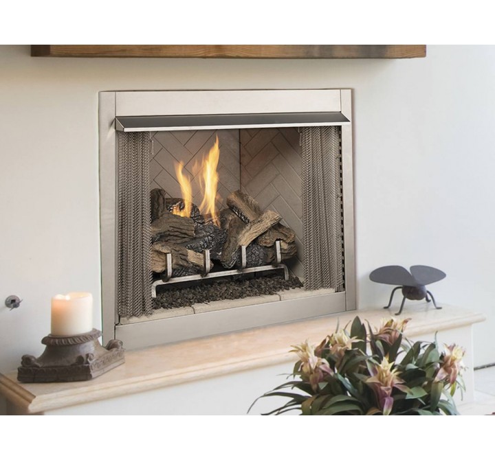 Superior Fireplaces 36" OD Fireplace With Electric Ignition in NG/LP - Lifestyle