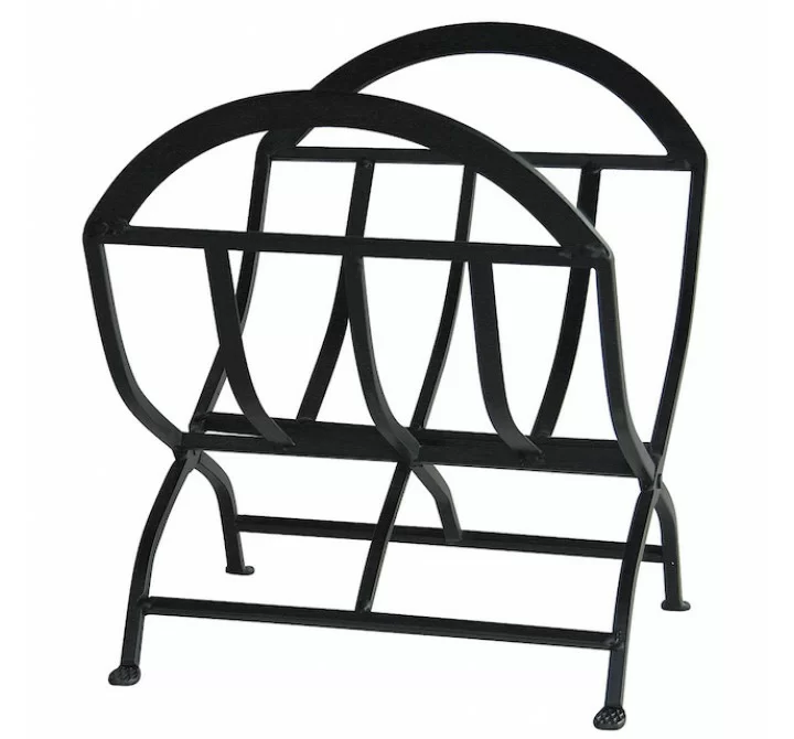 Mr. Bar-B-Q UniFlame® Black Wrought Iron Log Holder