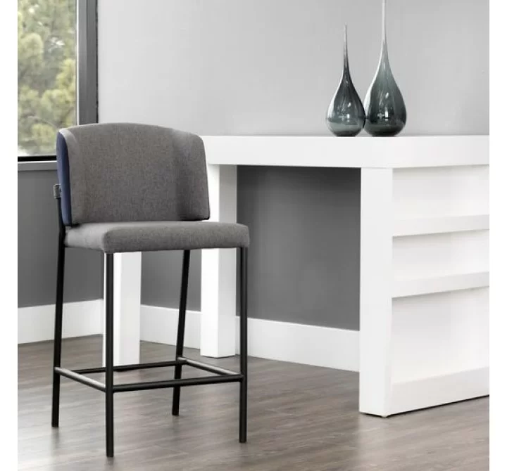 Sunpan Pearce Counterstool Dark Grey-Abbington Navy - Lifestyle