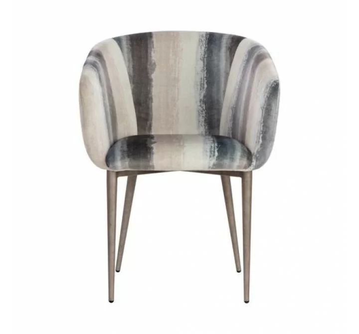 Sunpan Lydia Dining Chair - Shoreline Grey - Front Angle