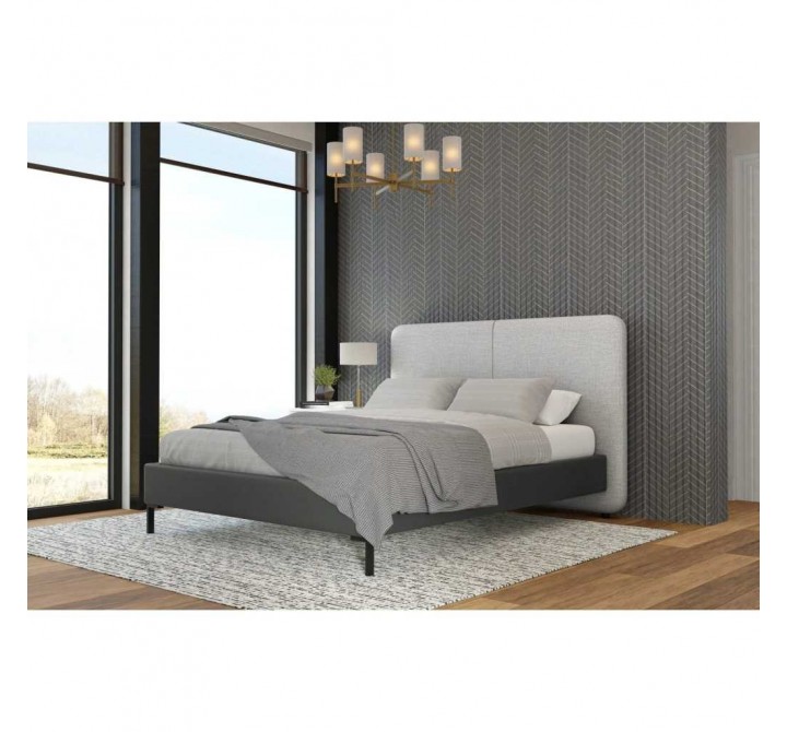 Walden Standard King Bed in Grey - Lifestyle