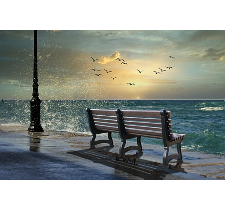 Polly Products Willow Backed Bench