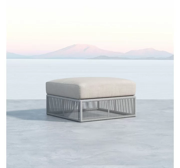 Miami Ottoman in Echo Ash w/ Self Welt - Lifestyle