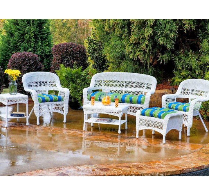 Tortuga Outdoor Portside 6pc Outdoor Wicker Seating Set
