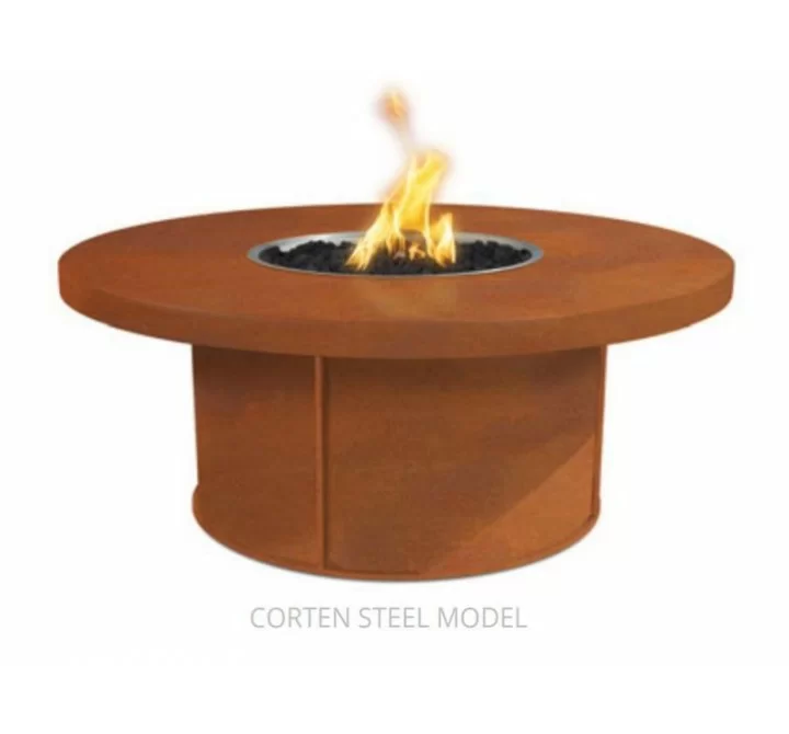 The Outdoor Plus Mabel 36" Corten Steel Fire Table