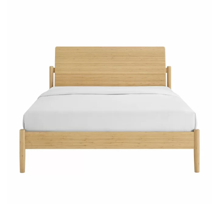 Greenington Monterey King Platform Bed, Wheat - Front Angle