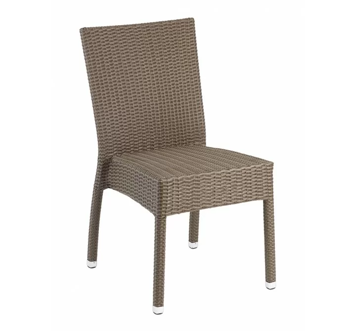 Hand Woven PE Synthetic Wicker Over Aluminum Side Chair - WIC-02