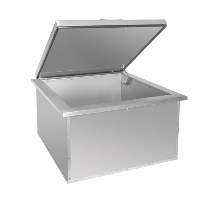 Wildfire Outdoor Living Ice Chest - Angled and Opened