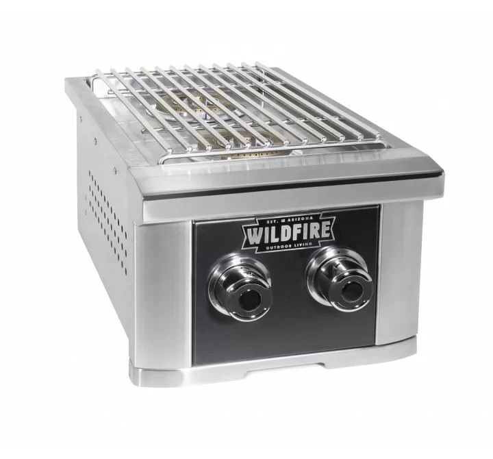 Wildfire Ranch Double Side Burner 304 SS Propane/Natural Gas - Angled