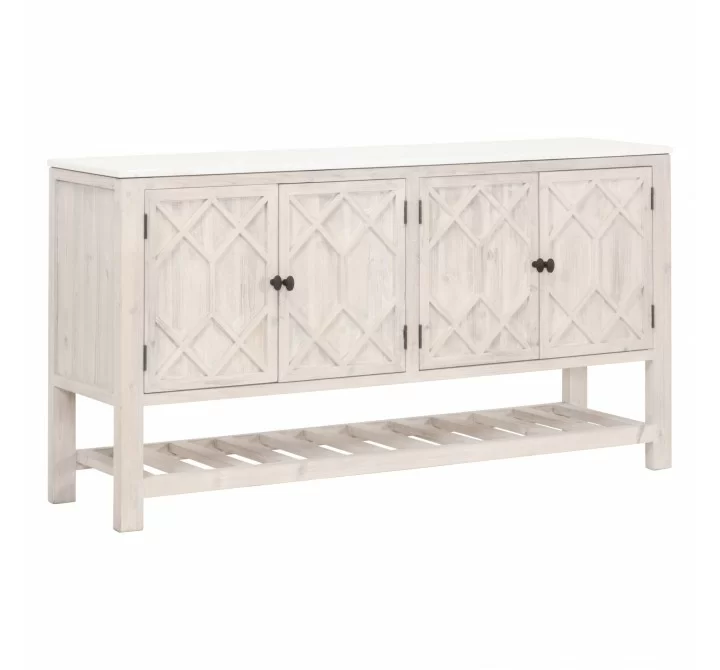 Essentials For Living Willow Media Sideboard - Front Side Angle