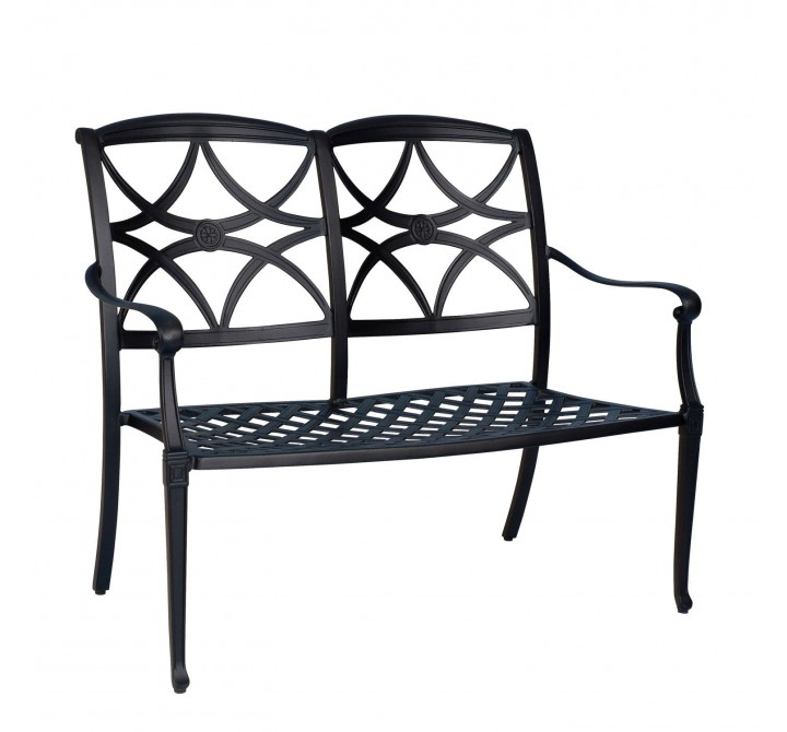 Woodard Wiltshire Bench with Optional Cushion - Stackable