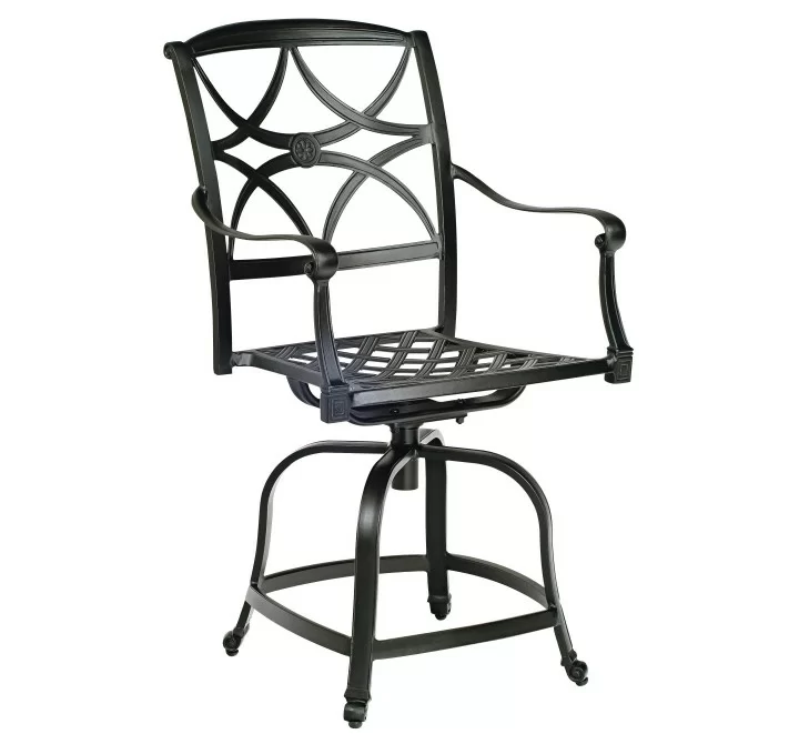 Woodard Wiltshire Swivel Counter Stool - Angled