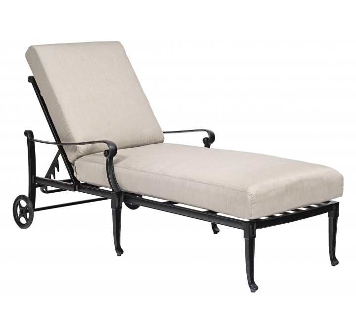 Woodard Wiltshire Adjustable Chaise Lounge - Angled